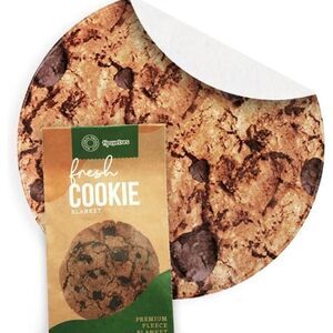 Tipsy Elves CHOCOLATE CHIP COOKIE Fleece Blanket in Adorable Packaging NWT